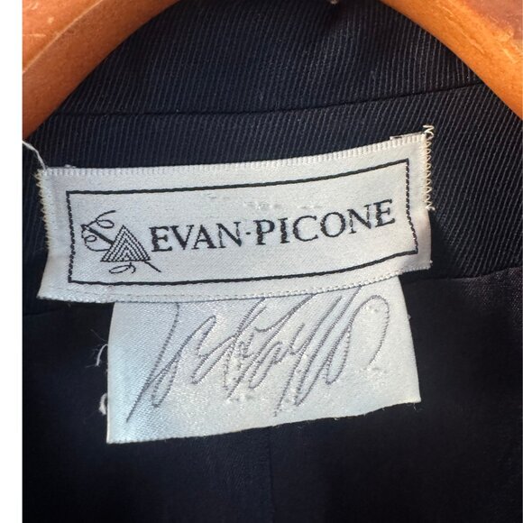Vintage Evan-Picone Wool Black Blazer - Picture 3 of 9